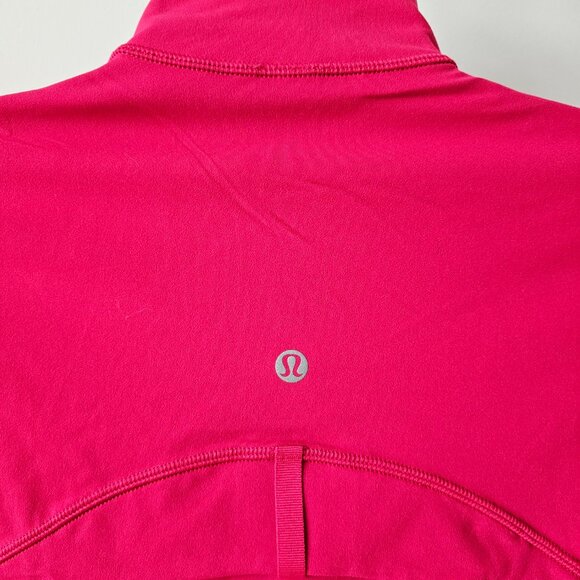 NWT LULULEMON PDRA Pink Red Buttery Soft Nulu Define Cropped Jacket Size 4, 10 - Picture 7 of 8
